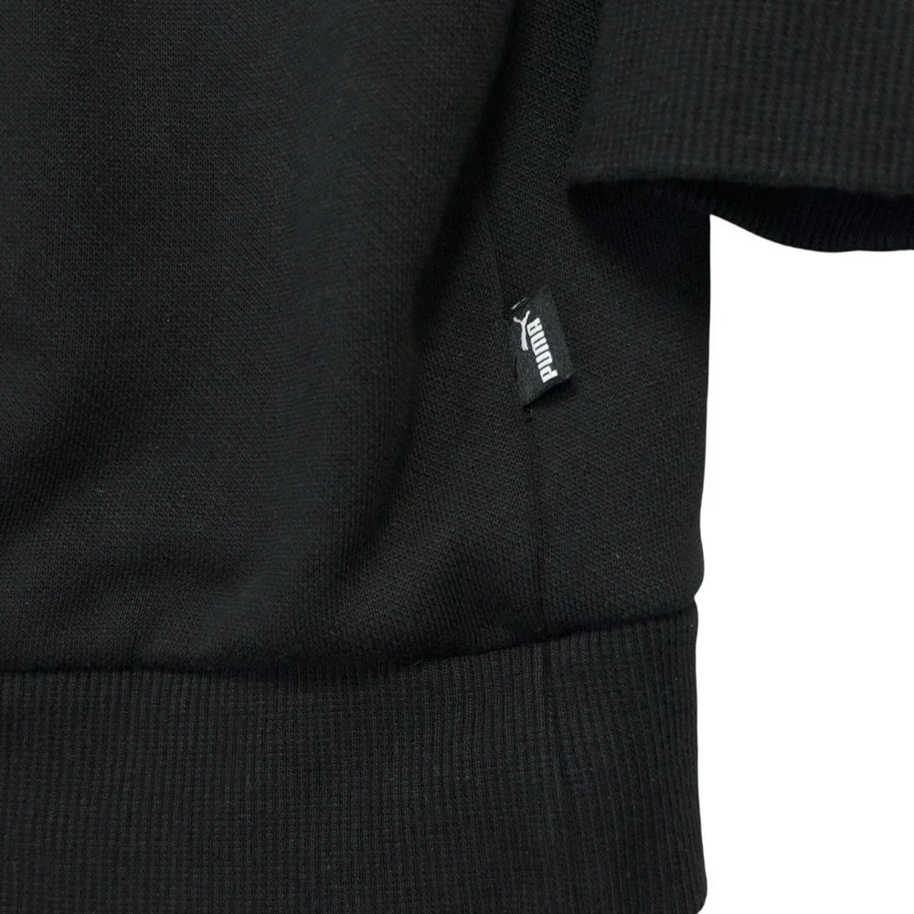 Puma Logo Hoodie Black Pullover‎ Sweatshirt XXL Big Logo Pocket Athletic